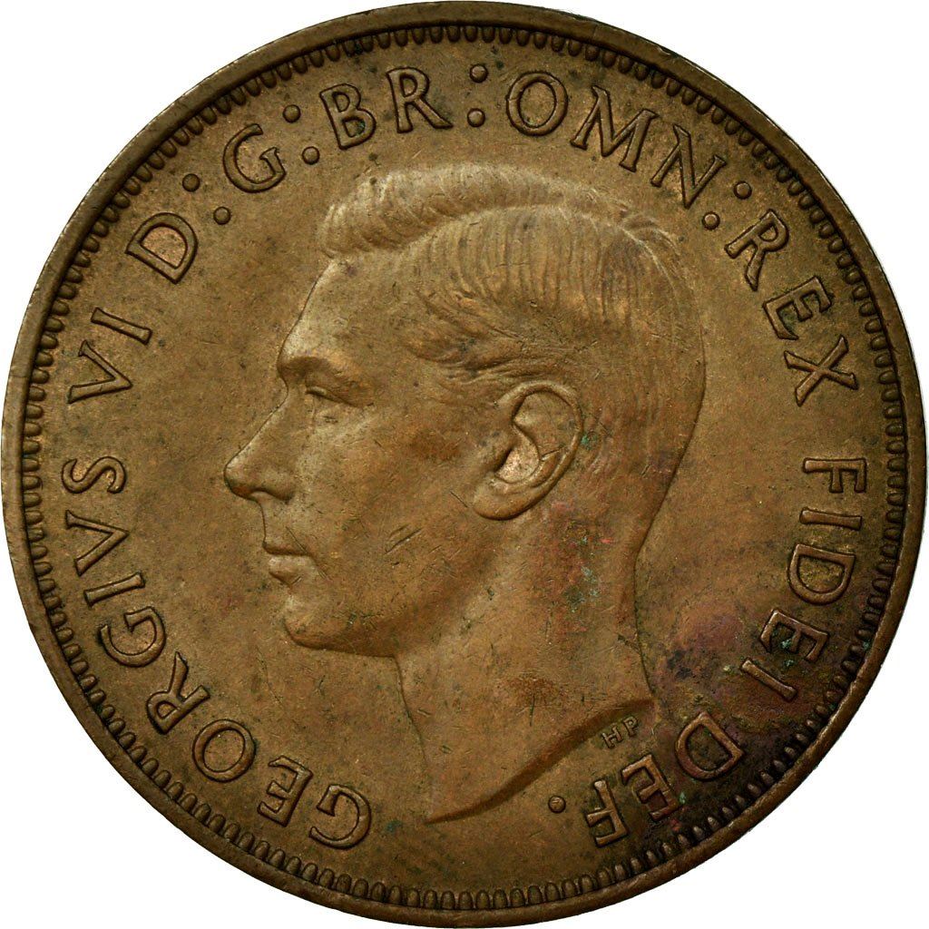 United Kingdom Coin 1 Penny | George VI without 'IND:IMP' | 1949 - 1952