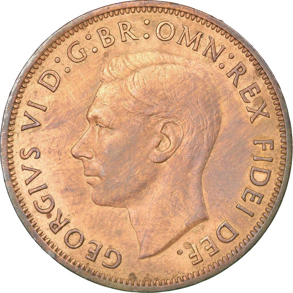 United Kingdom Coin 1 Penny | George VI without 'IND:IMP' | 1949 - 1952