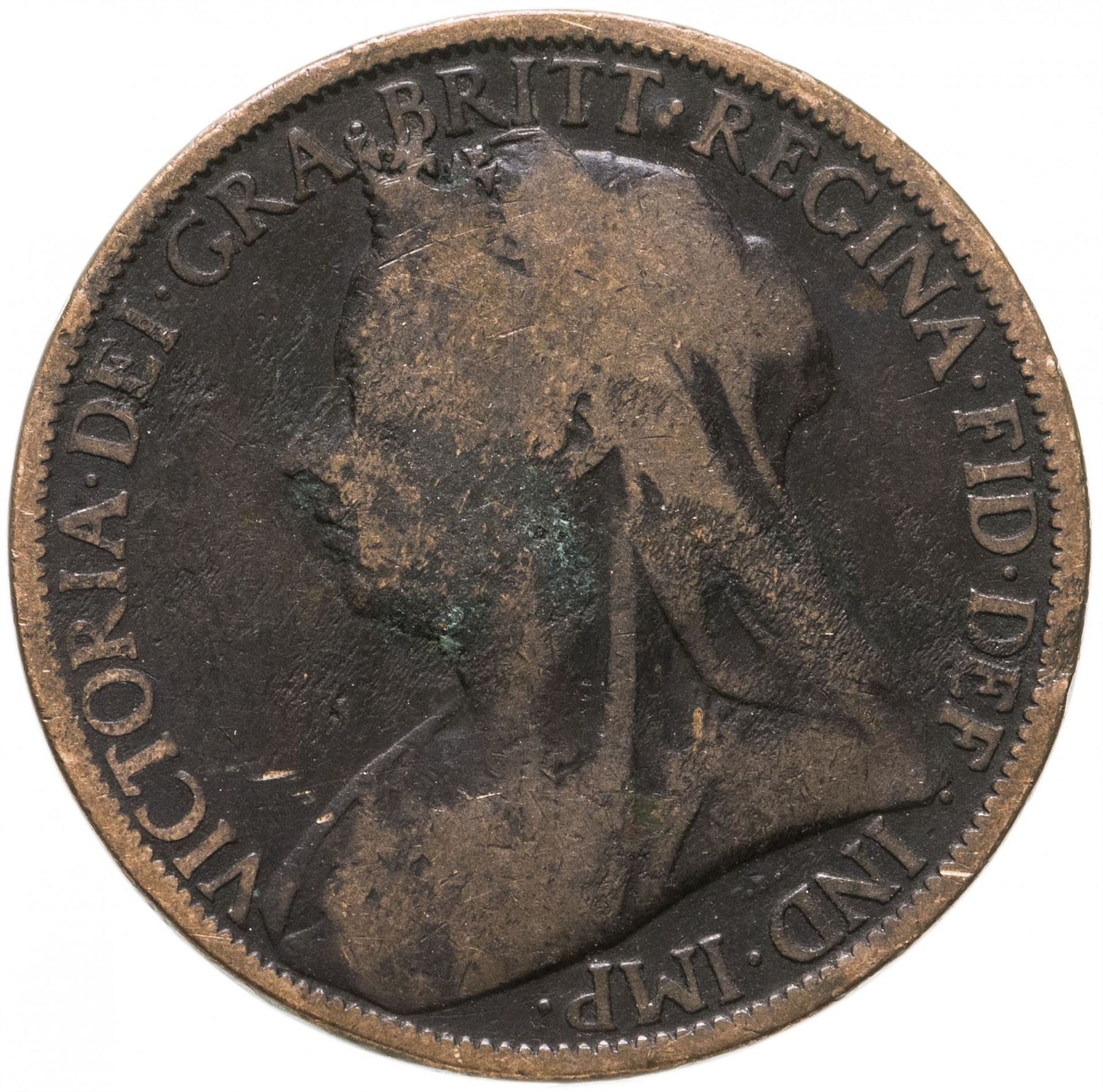 United Kingdom Coin 1 Penny | Victoria 3rd portrait | 1895 - 1901