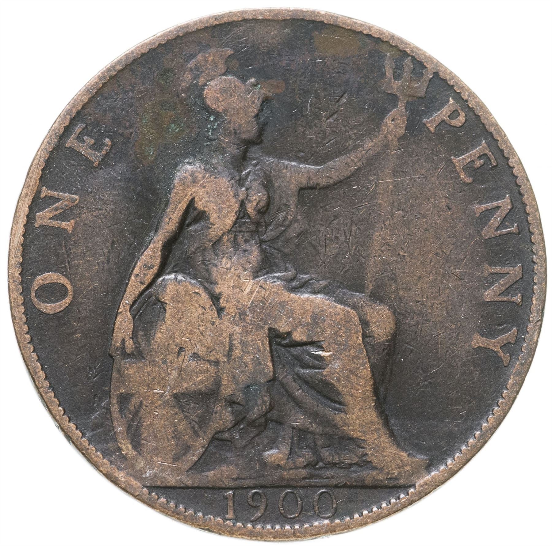 United Kingdom Coin 1 Penny | Victoria 3rd portrait | 1895 - 1901