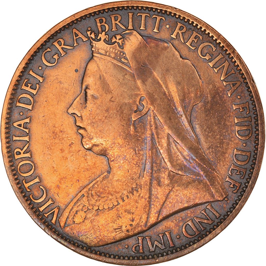 United Kingdom Coin 1 Penny | Victoria 3rd portrait | 1895 - 1901