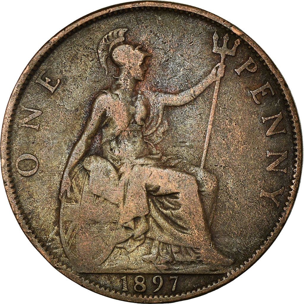 United Kingdom Coin 1 Penny | Victoria 3rd portrait | 1895 - 1901