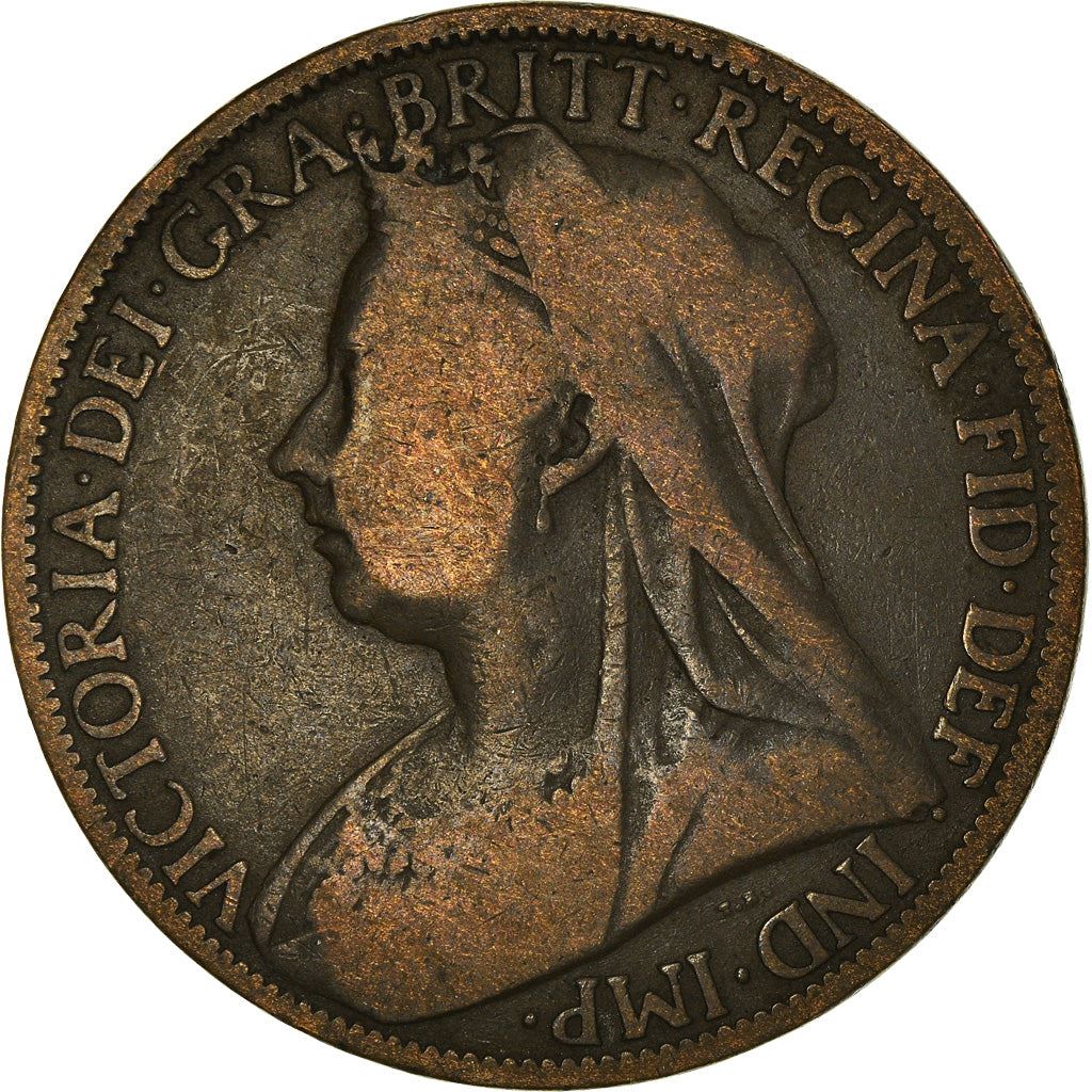 United Kingdom Coin 1 Penny | Victoria 3rd portrait | 1895 - 1901