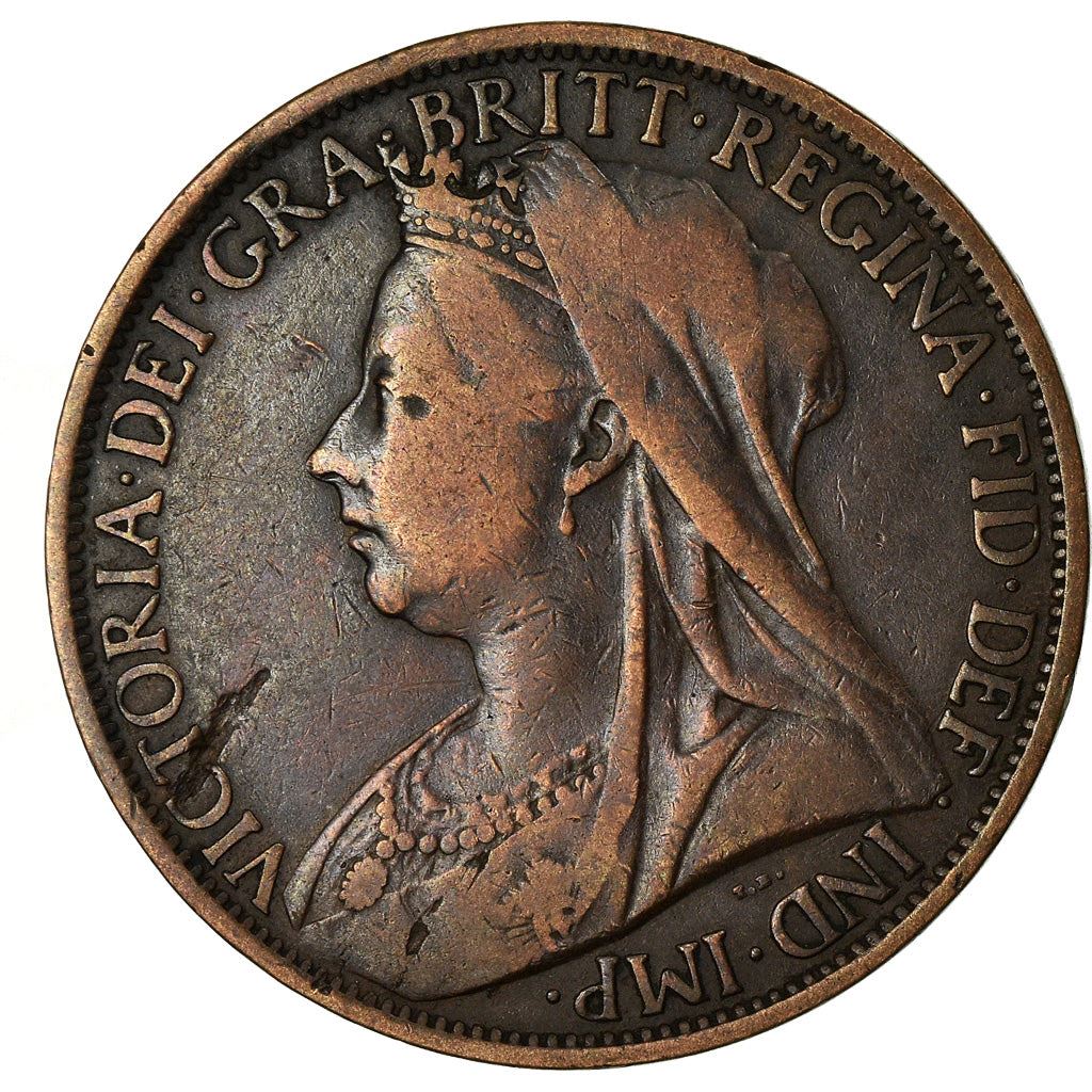 United Kingdom Coin 1 Penny | Victoria 3rd portrait | 1895 - 1901