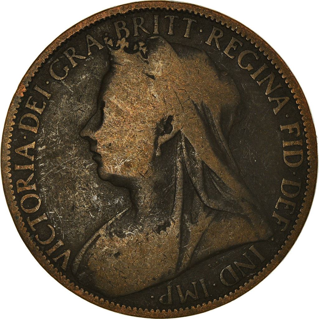 United Kingdom Coin 1 Penny | Victoria 3rd portrait | 1895 - 1901