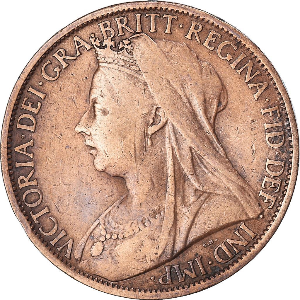 United Kingdom Coin 1 Penny | Victoria 3rd portrait | 1895 - 1901