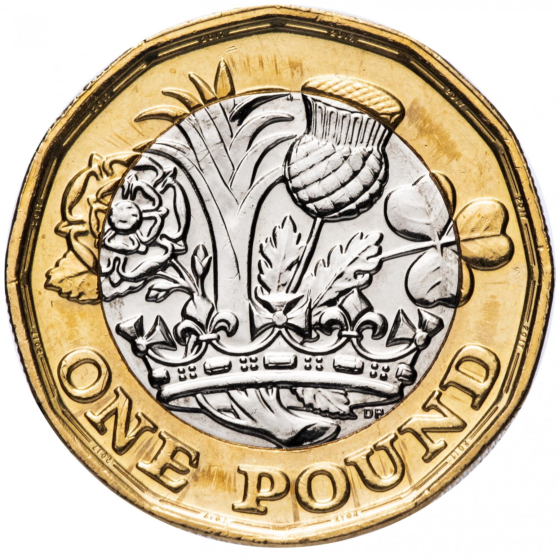 United Kingdom Coin 1 Pound | Elizabeth II 5th portrait | Nations of the Crown | 2016 - 2021