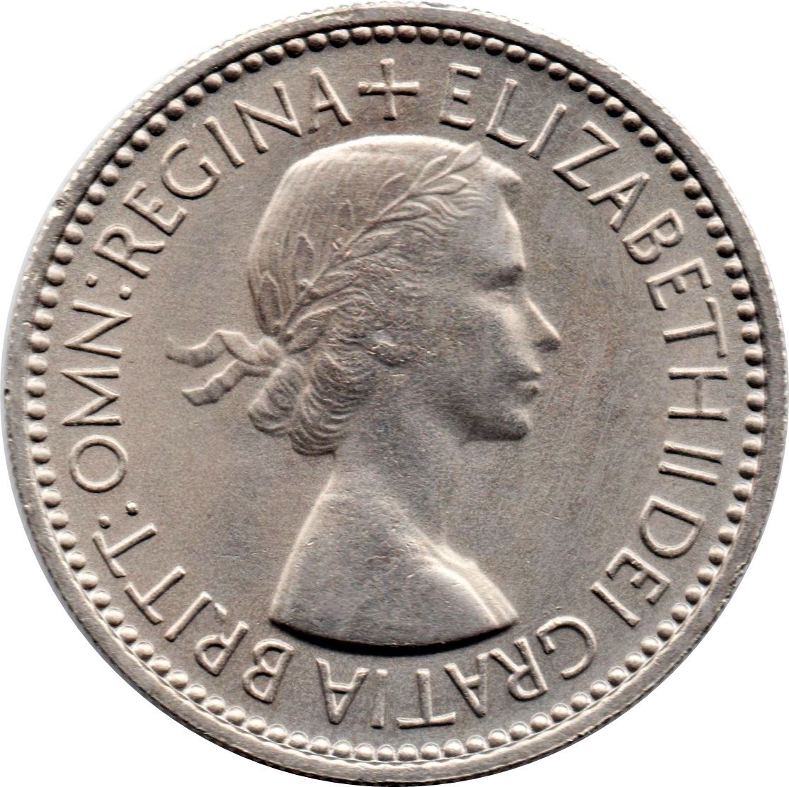 United Kingdom Coin 1 Shilling | Elizabeth II Scottish shield | with 'BRITT:OMN' | 1953