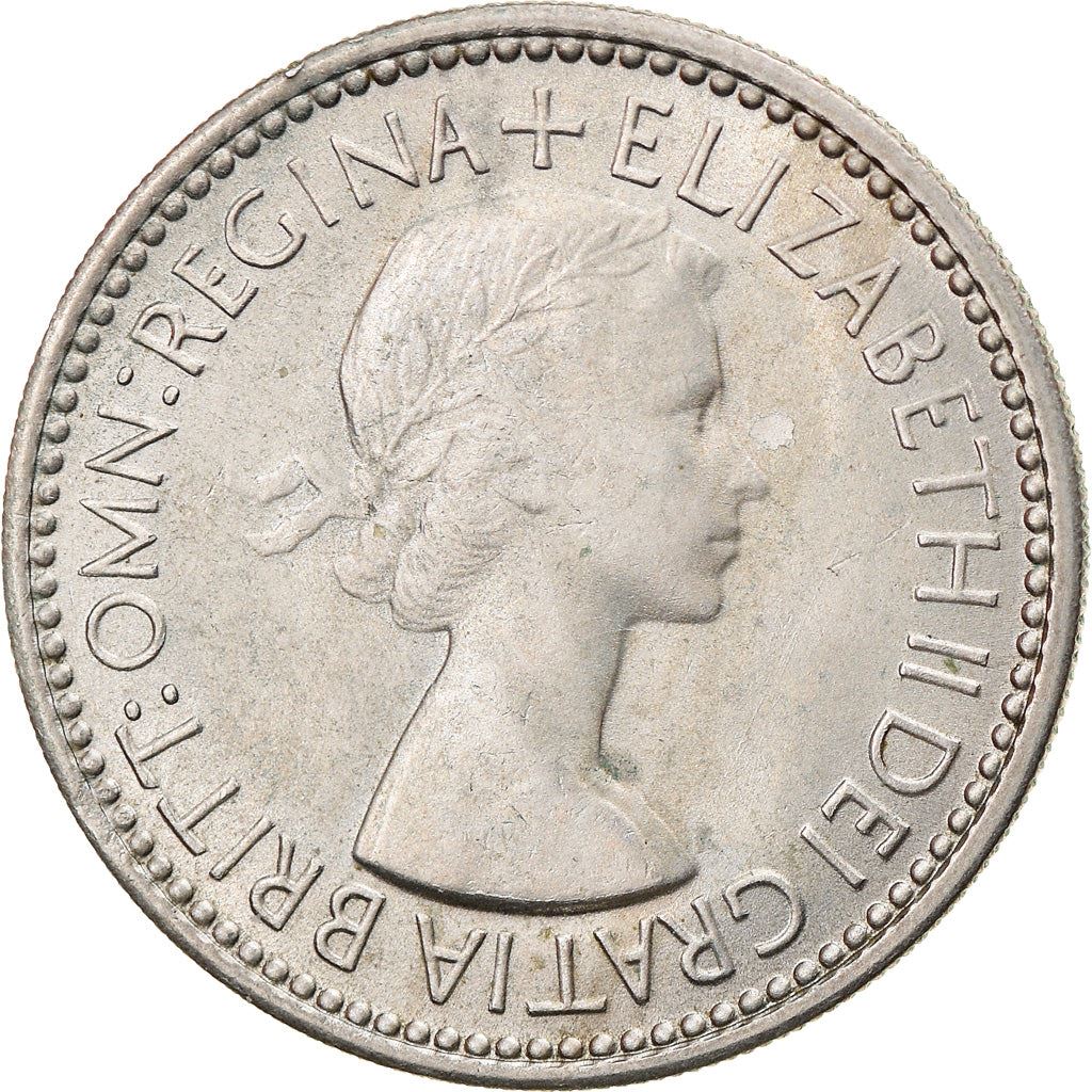 United Kingdom Coin 1 Shilling | Elizabeth II Scottish shield | with 'BRITT:OMN' | 1953