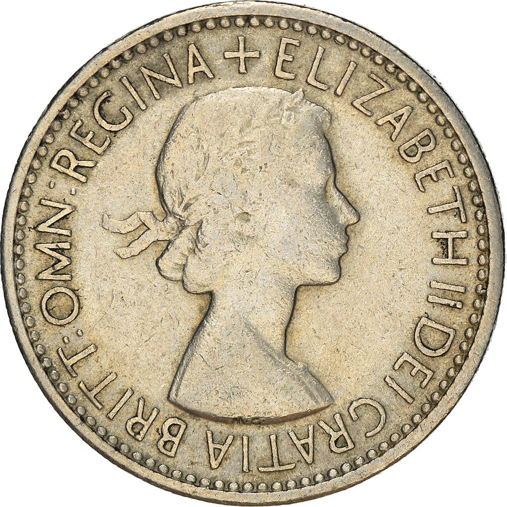 United Kingdom Coin 1 Shilling | Elizabeth II Scottish shield | with 'BRITT:OMN' | 1953