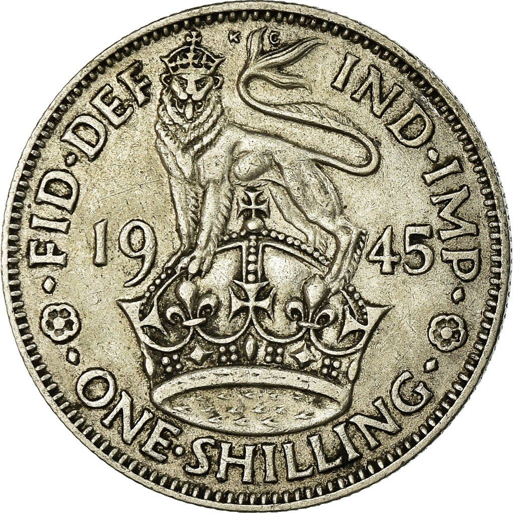 United Kingdom Coin 1 Shilling | George VI English Crest | 1937 - 1946