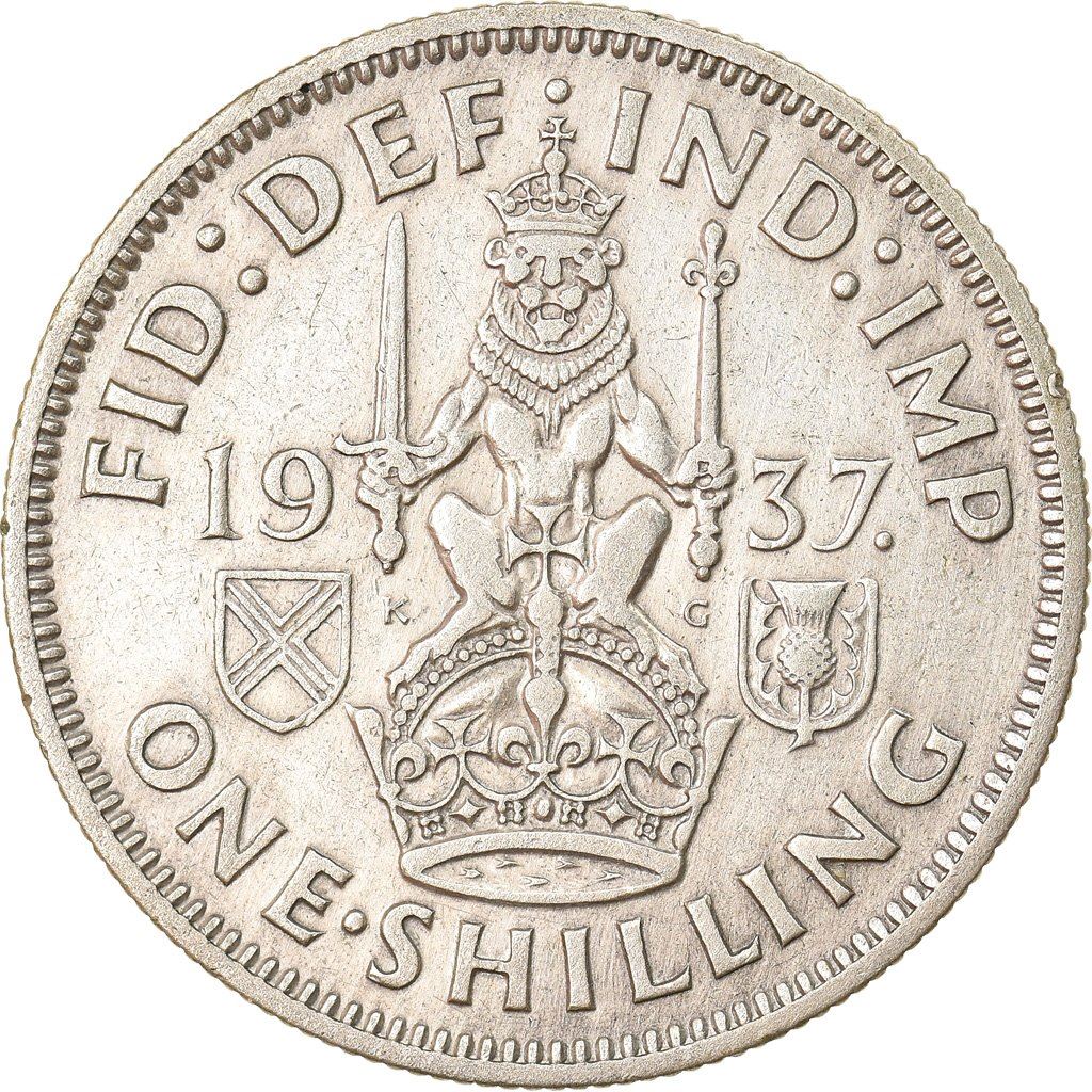 United Kingdom Coin 1 Shilling | George VI Scottish Crest | 1937 - 1946