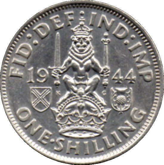 United Kingdom Coin 1 Shilling | George VI Scottish Crest | 1937 - 1946