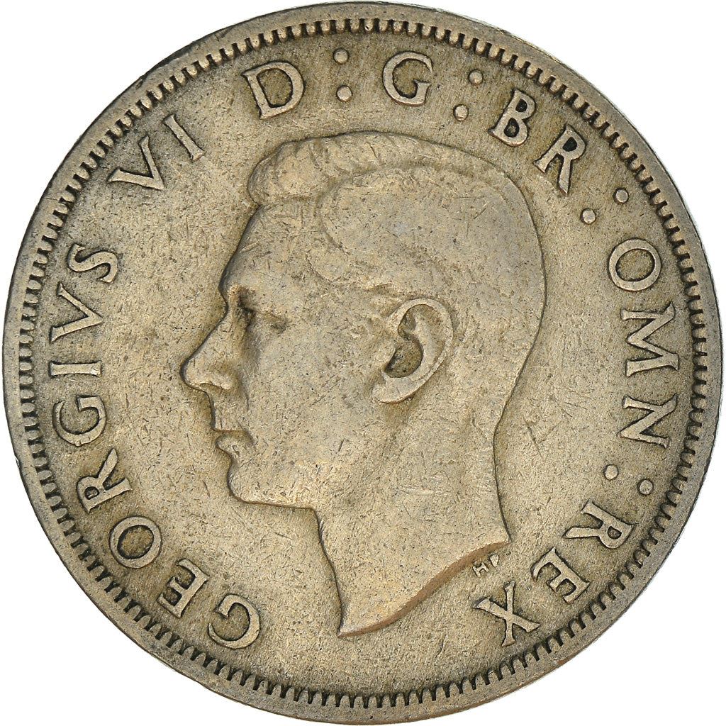 United Kingdom Coin ½ Crown | George VI 2nd type | with 'IND:IMP' | 1947 - 1948