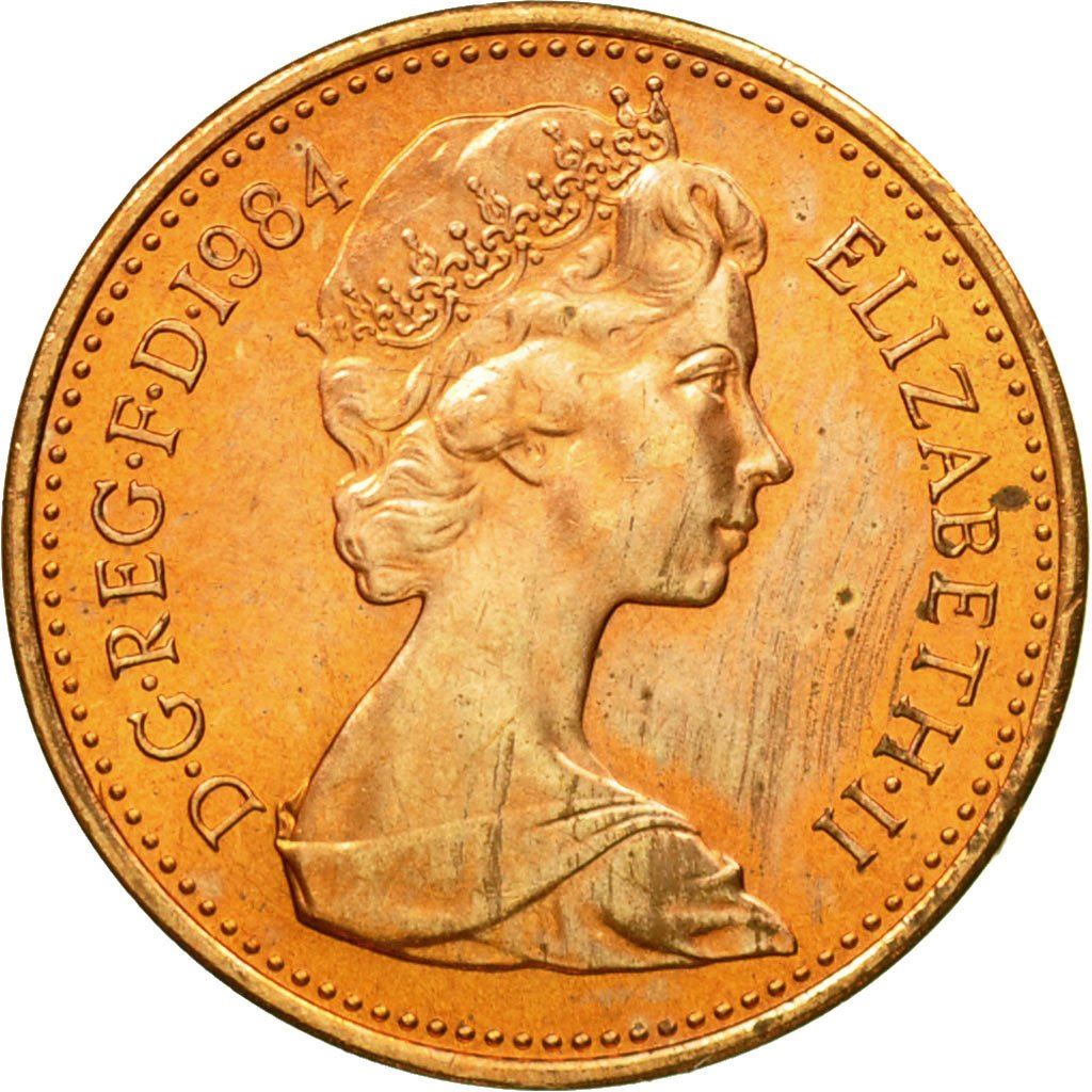 United Kingdom Coin ½ Penny | Elizabeth II 2nd portrait | 1982 - 1984