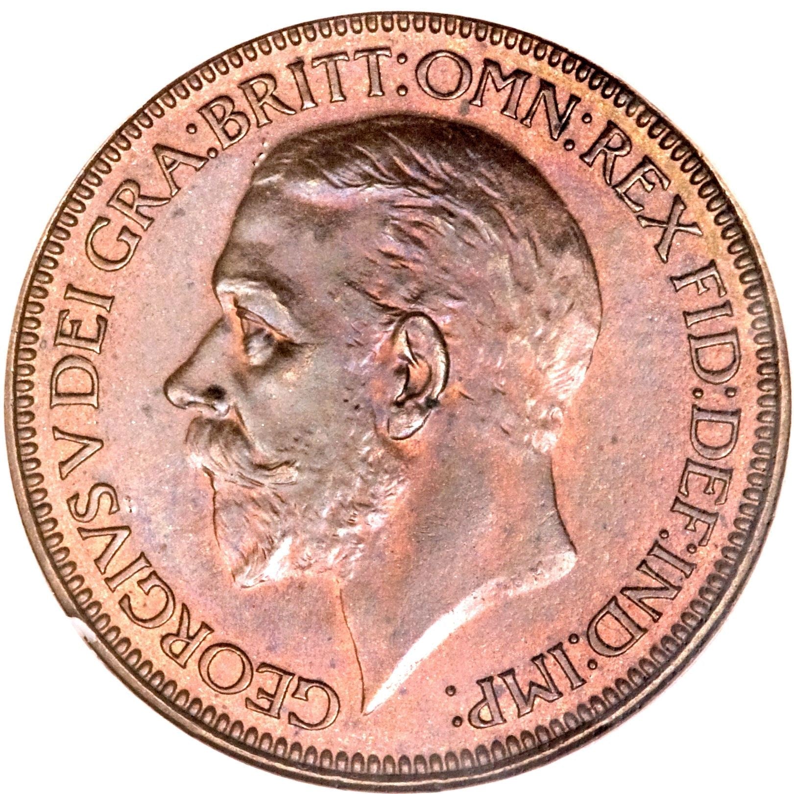 United Kingdom Coin ½ Penny | George V modified effigy | 1925 - 1927