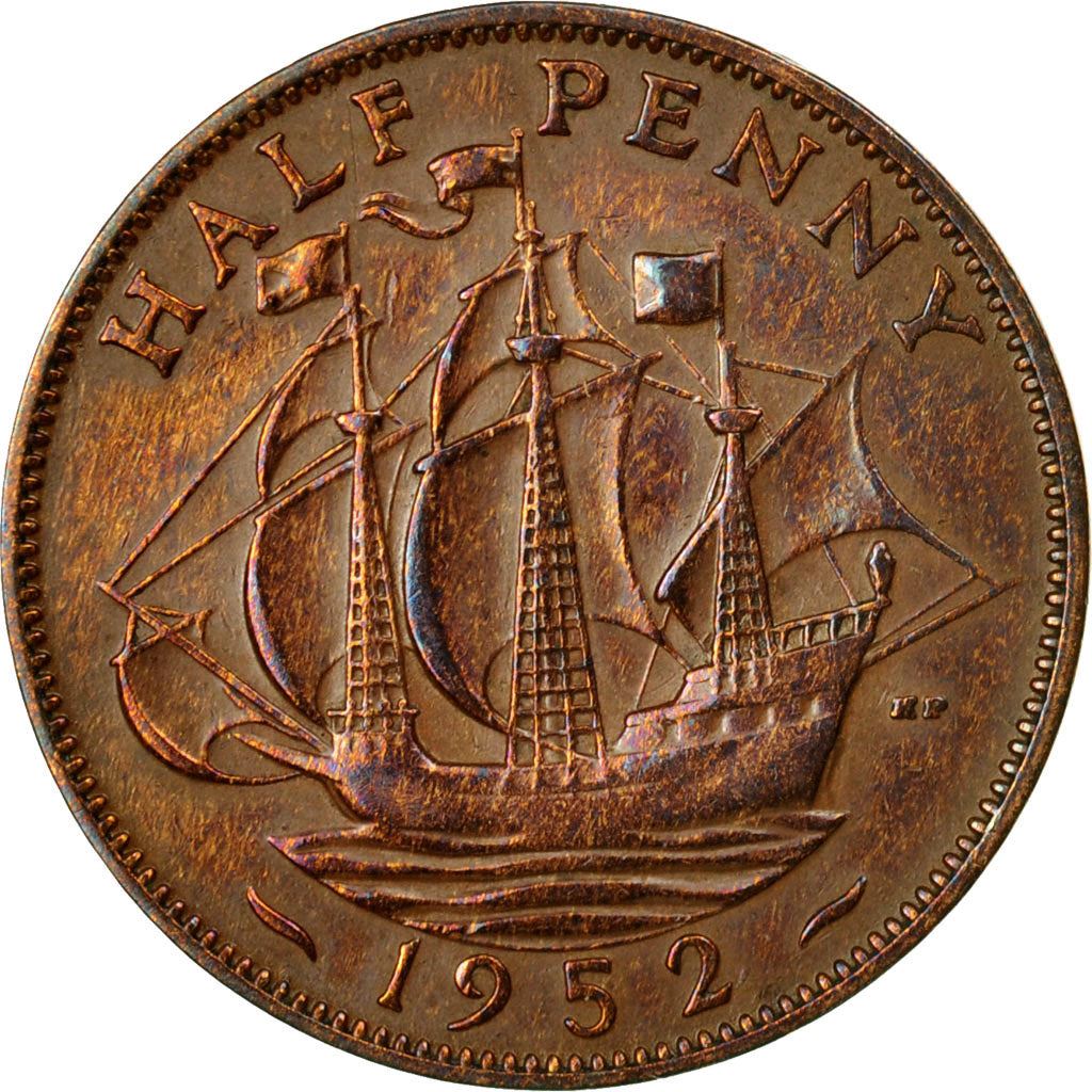 United Kingdom Coin ½ Penny | George VI without 'IND:IMP' | 1949 - 1952