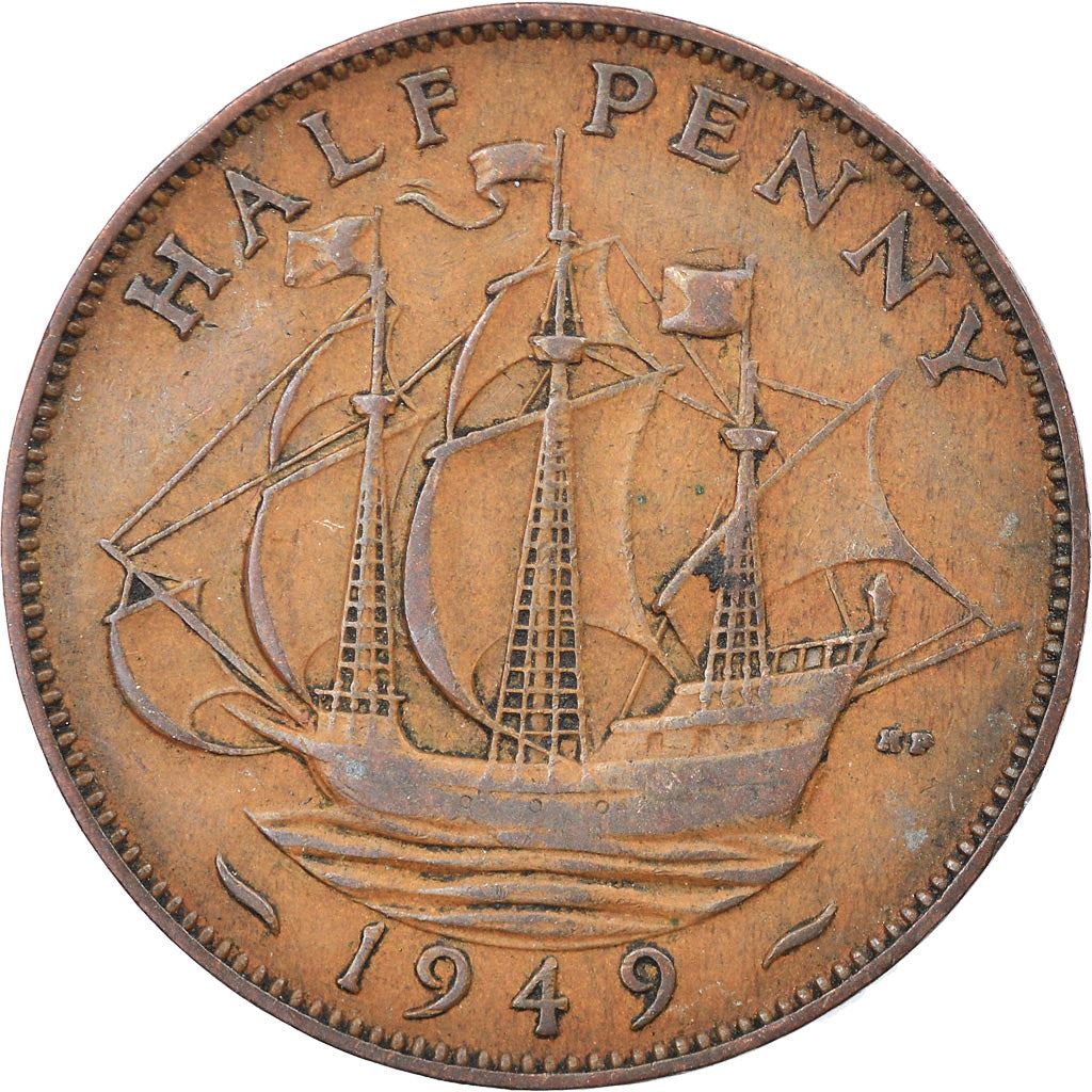 United Kingdom Coin ½ Penny | George VI without 'IND:IMP' | 1949 - 1952