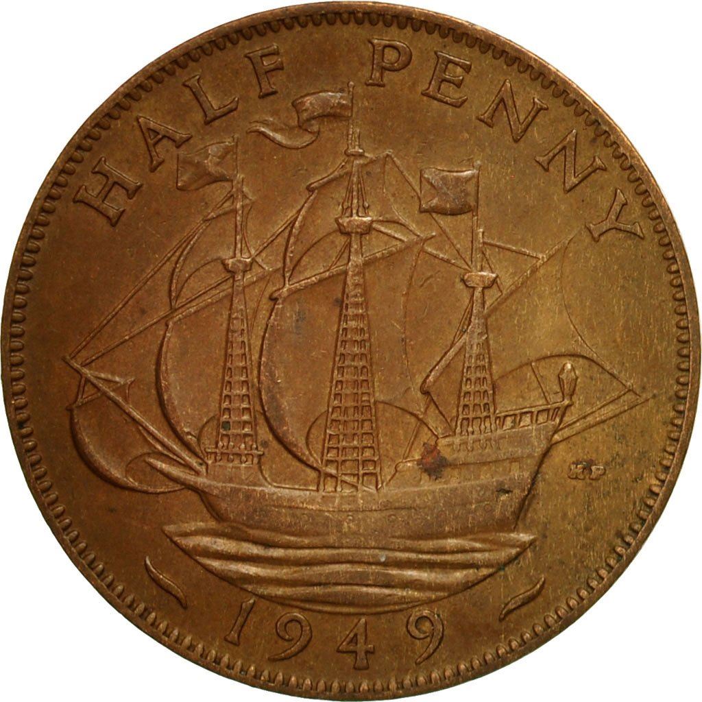 United Kingdom Coin ½ Penny | George VI without 'IND:IMP' | 1949 - 1952