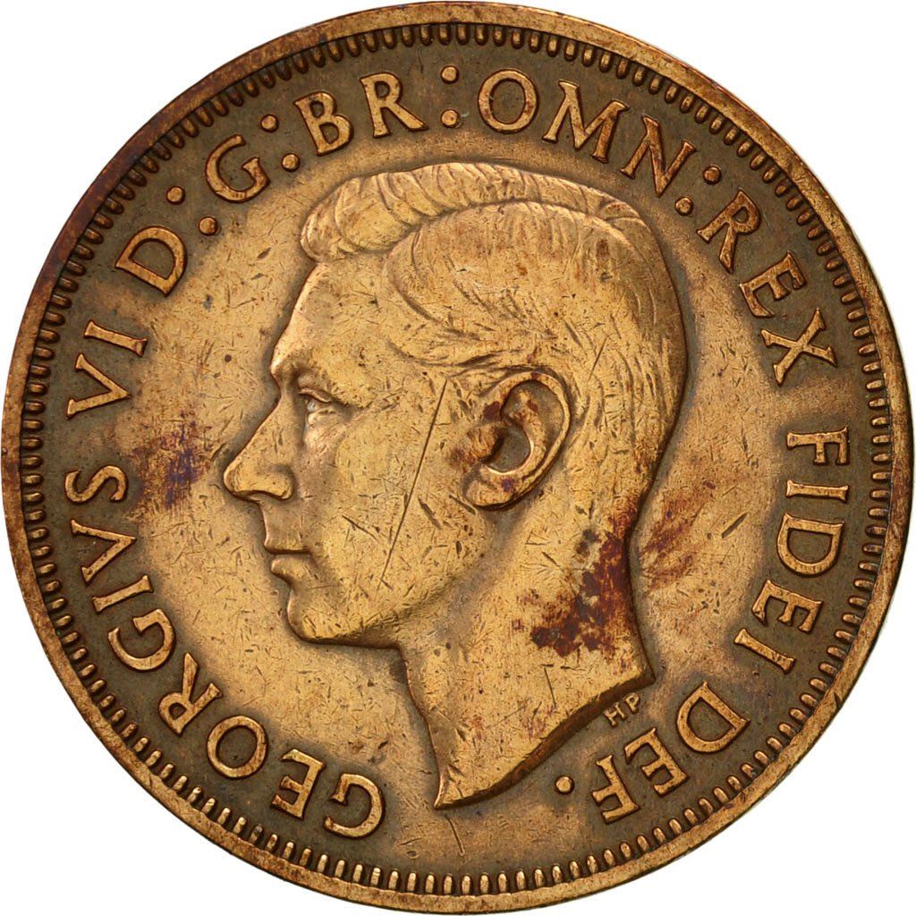 United Kingdom Coin ½ Penny | George VI without 'IND:IMP' | 1949 - 1952