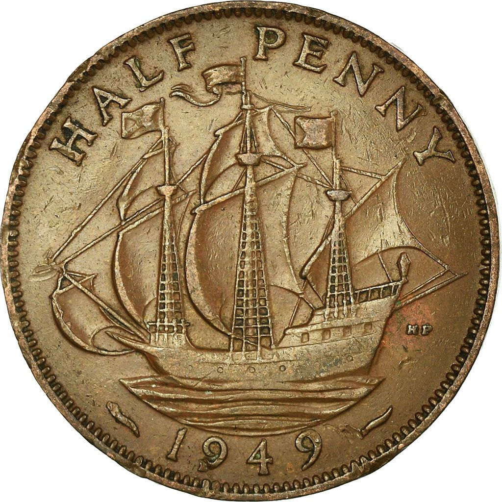 United Kingdom Coin ½ Penny | George VI without 'IND:IMP' | 1949 - 1952