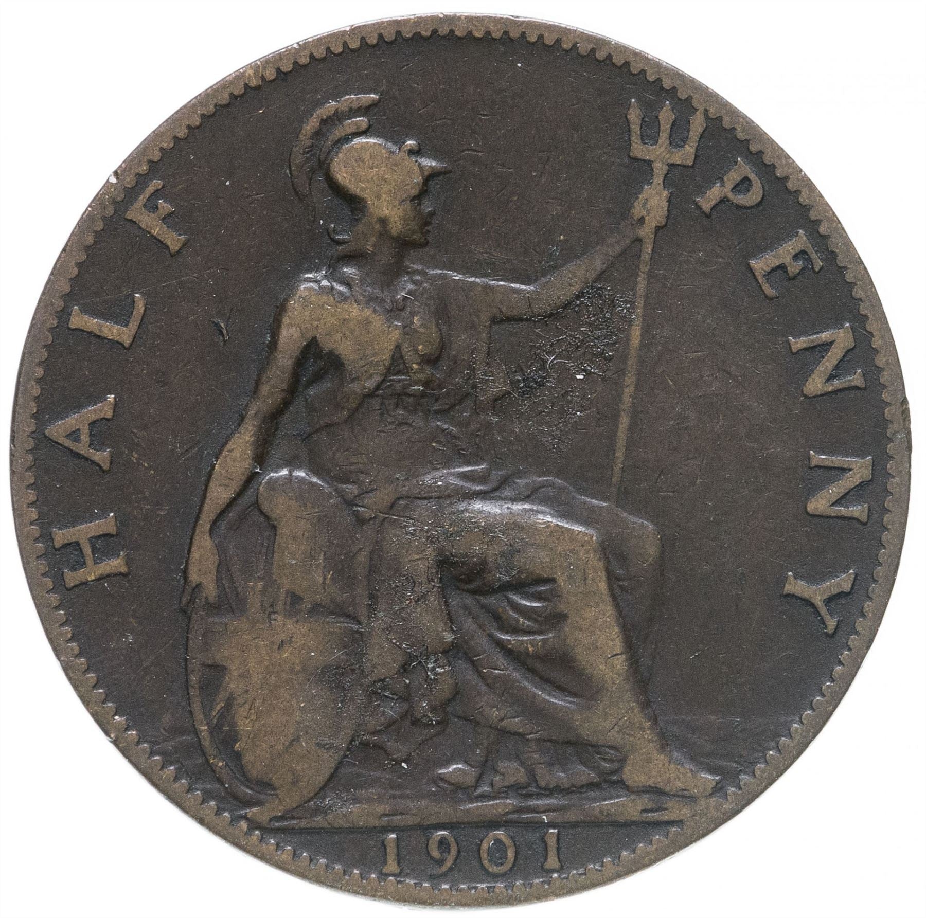 United Kingdom Coin ½ Penny | Victoria 3rd portrait | 1895 - 1901