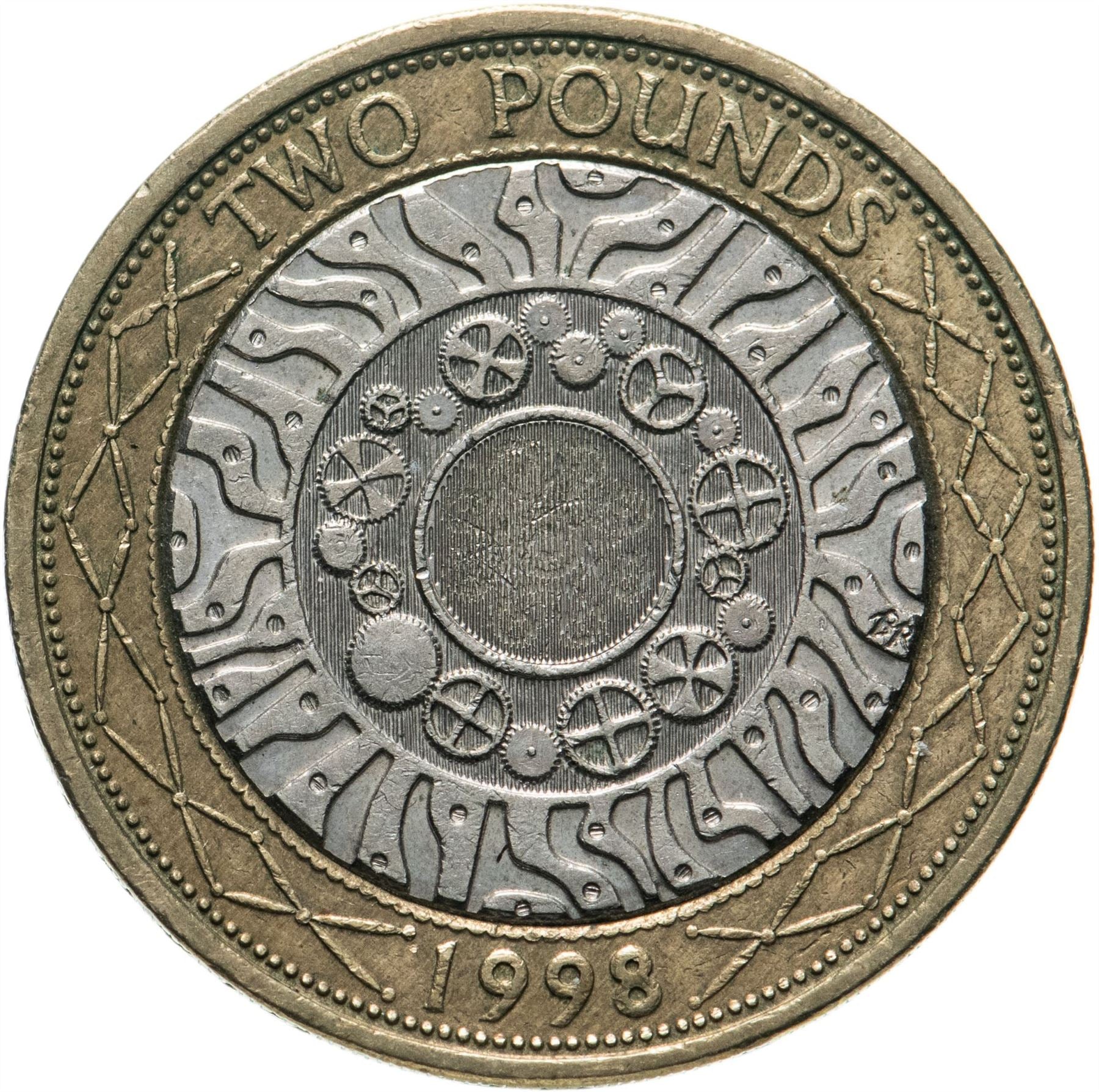 United Kingdom Coin 2 Pounds | Elizabeth II 4th portrait | Technology | 1998 - 2015