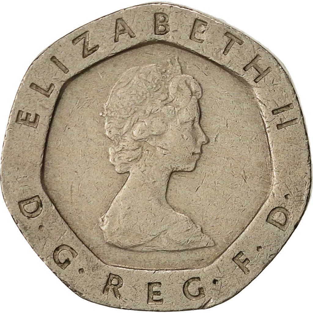 United Kingdom Coin 20 Pence | Elizabeth II 2nd portrait | 1982 - 1984