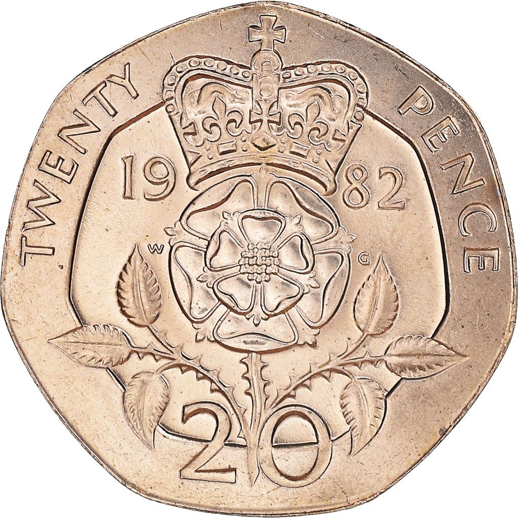 United Kingdom Coin 20 Pence | Elizabeth II 2nd portrait | 1982 - 1984