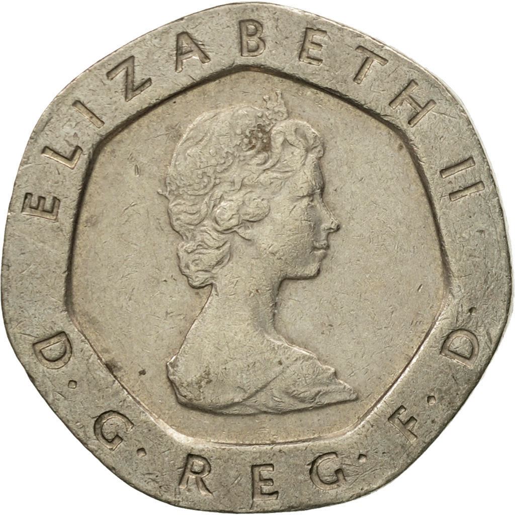 United Kingdom Coin 20 Pence | Elizabeth II 2nd portrait | 1982 - 1984