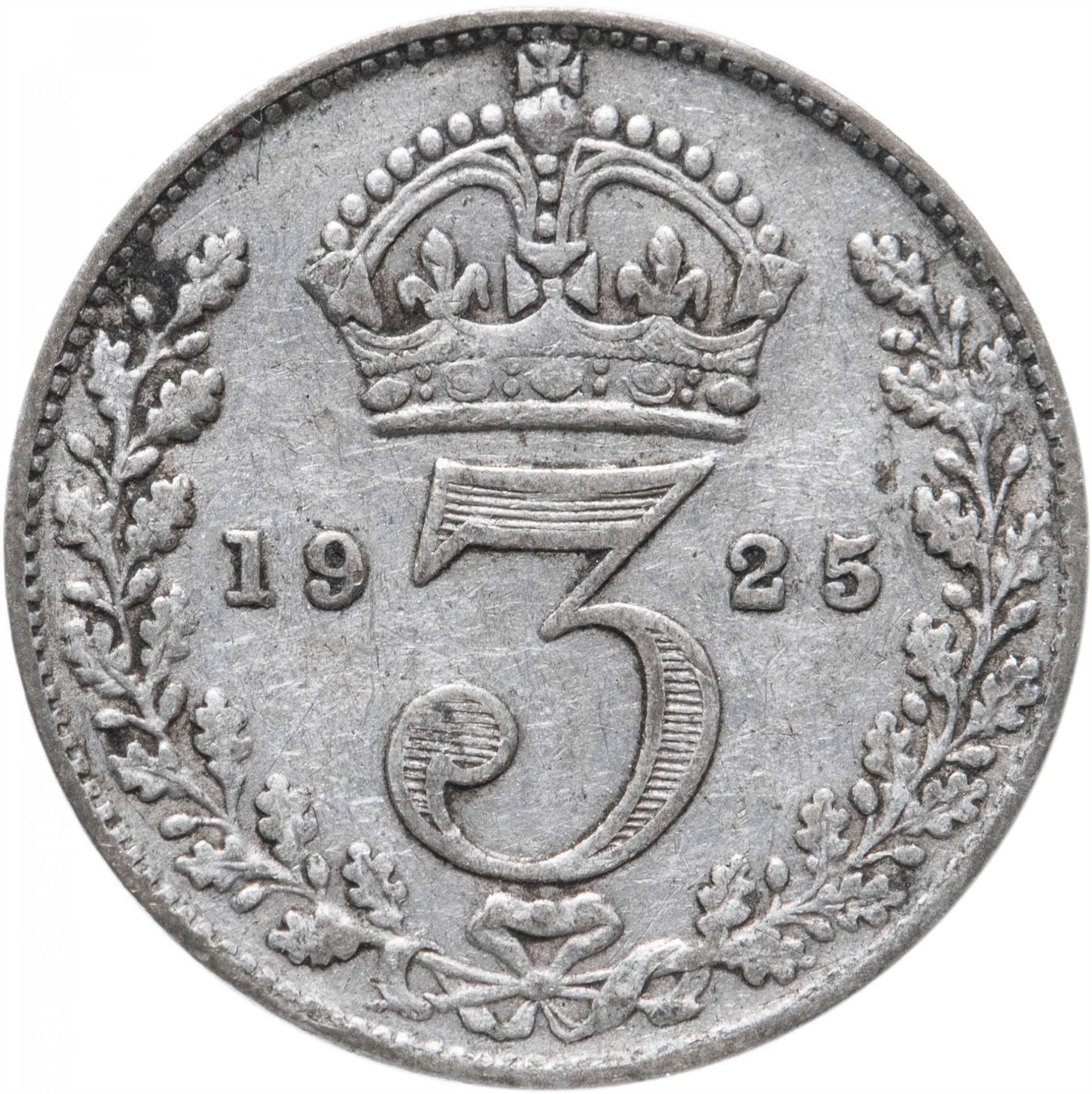 United Kingdom Coin 3 Pence | George V 2nd issue | incl. Maundy | 1920 - 1927