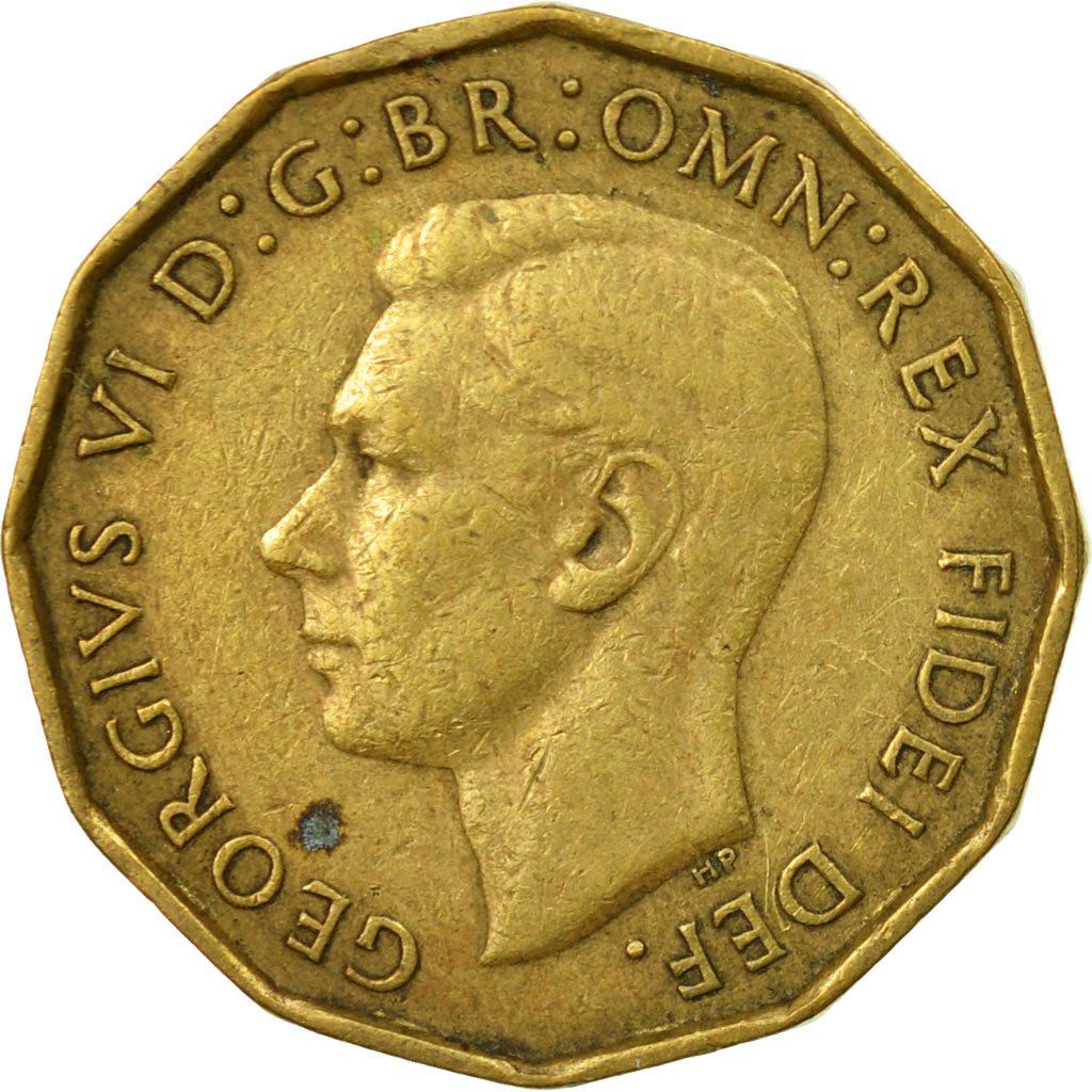 United Kingdom Coin 3 Pence | George VI without 'IND:IMP' | 1949 - 1952