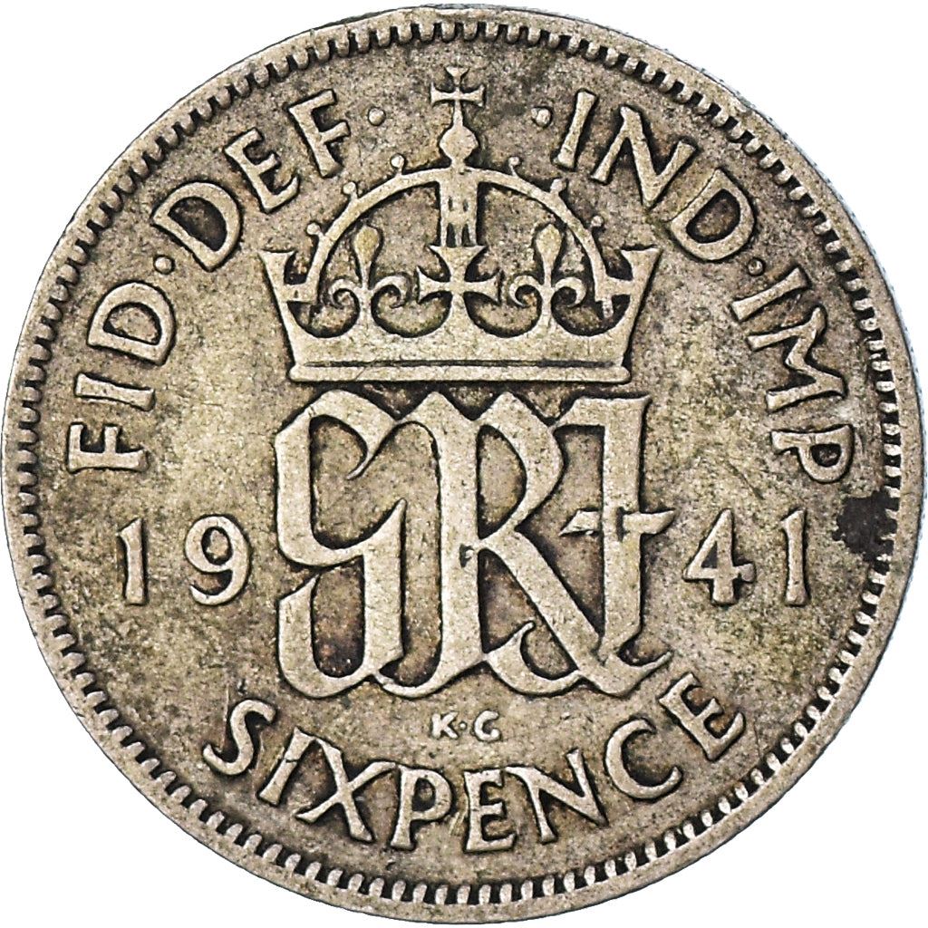 United Kingdom Coin 6 Pence | George VI 1st 1937 - 1946