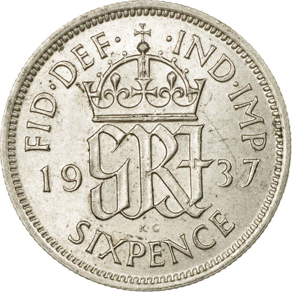 United Kingdom Coin 6 Pence | George VI 1st 1937 - 1946