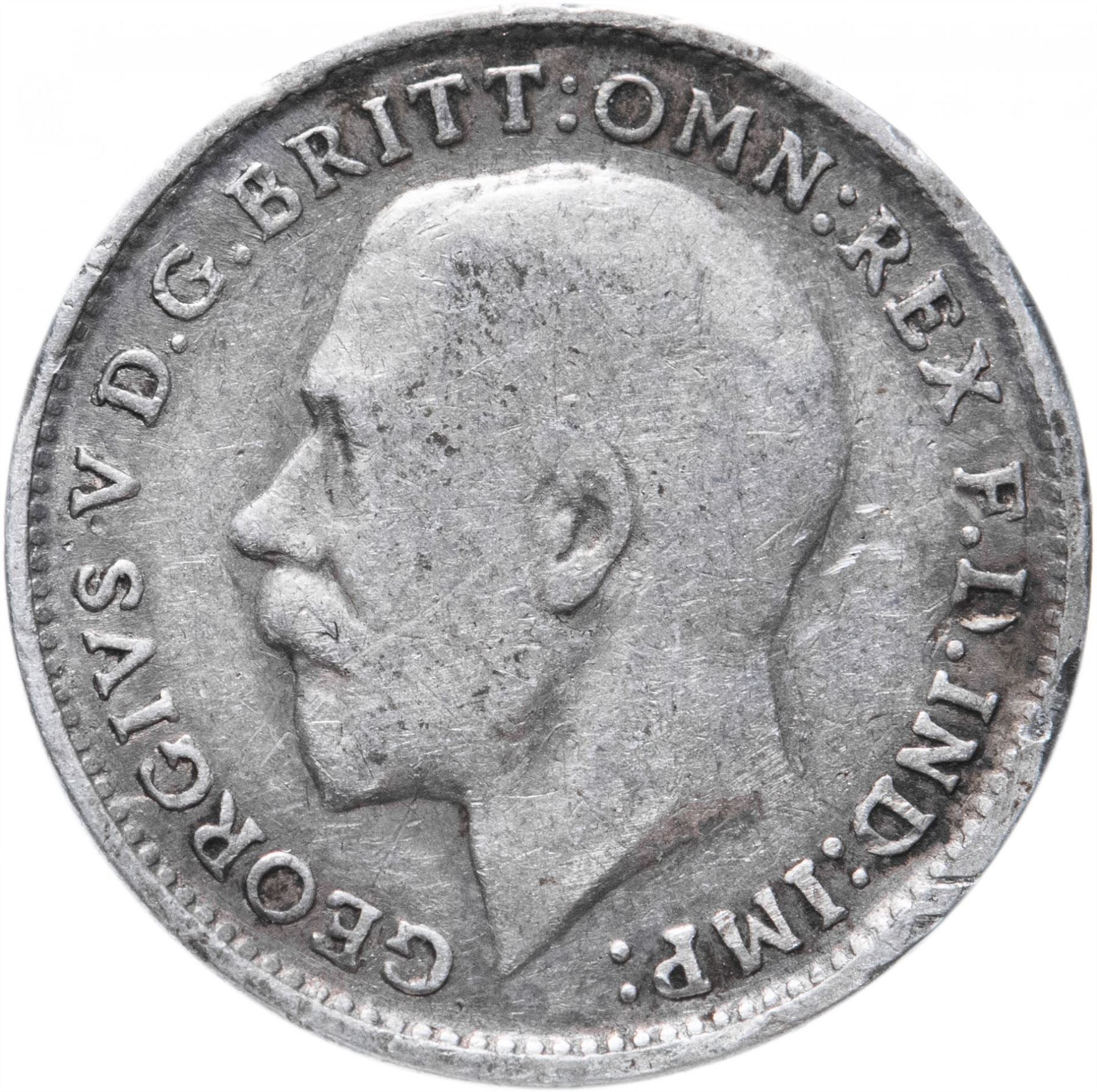 United Kingdom Coin British 3 Pence | George V | KM813 | 1911 - 1920