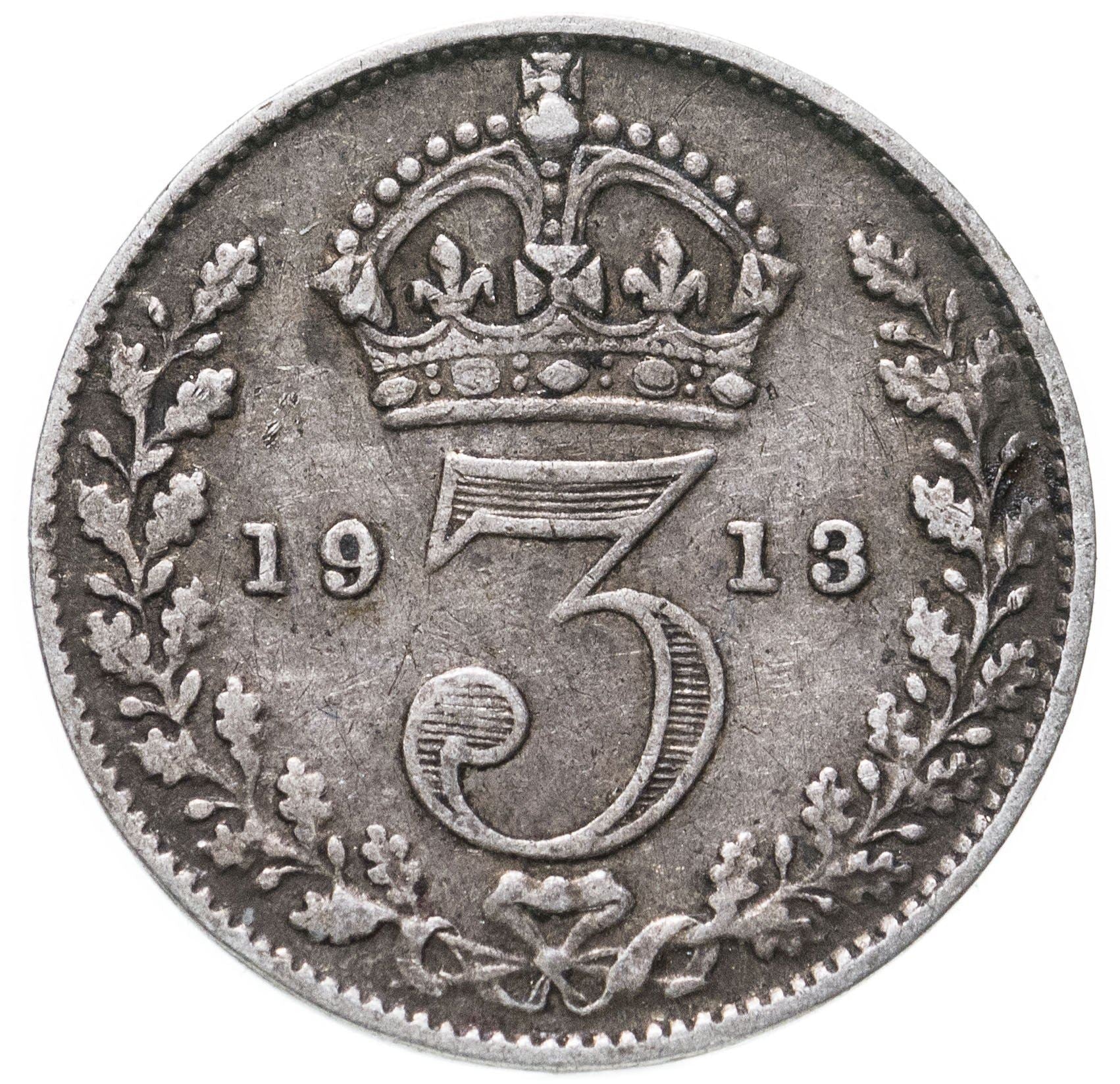 United Kingdom Coin British 3 Pence | George V | KM813 | 1911 - 1920