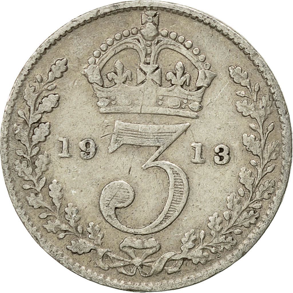 United Kingdom Coin British 3 Pence | George V | KM813 | 1911 - 1920