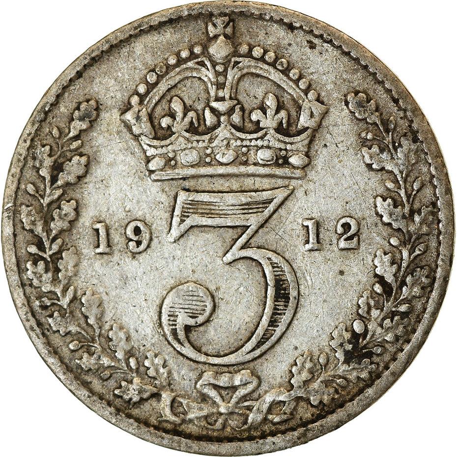 United Kingdom Coin British 3 Pence | George V | KM813 | 1911 - 1920