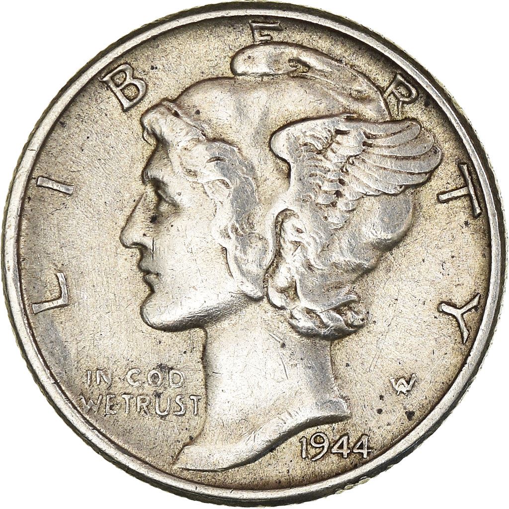 United States | 1 Dime Coin | Lady Liberty | Phrygian cap | KM140 | 1916 - 1945