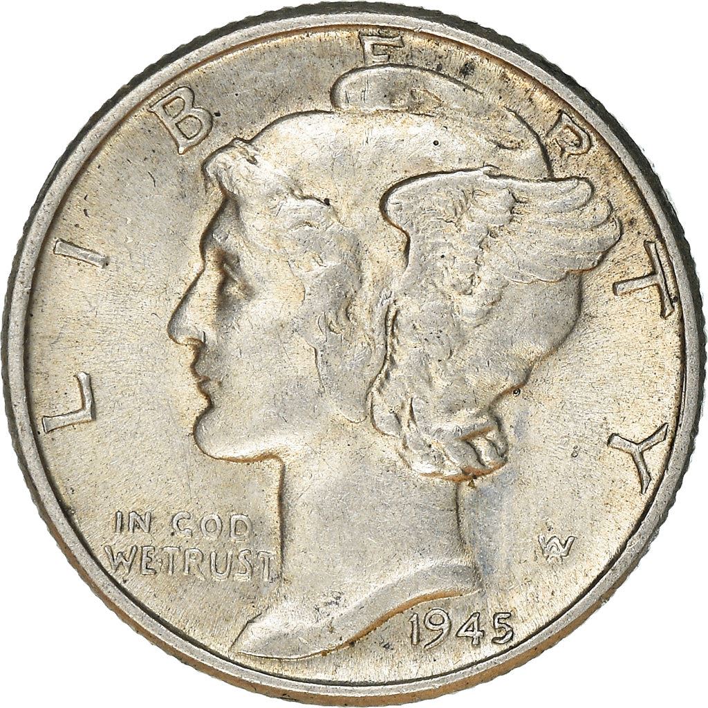 United States | 1 Dime Coin | Lady Liberty | Phrygian cap | KM140 | 1916 - 1945