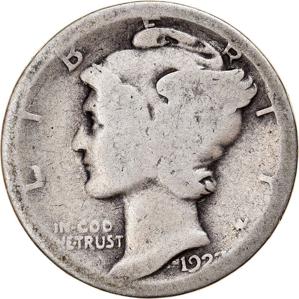 United States | 1 Dime Coin | Lady Liberty | Phrygian cap | KM140 | 1916 - 1945