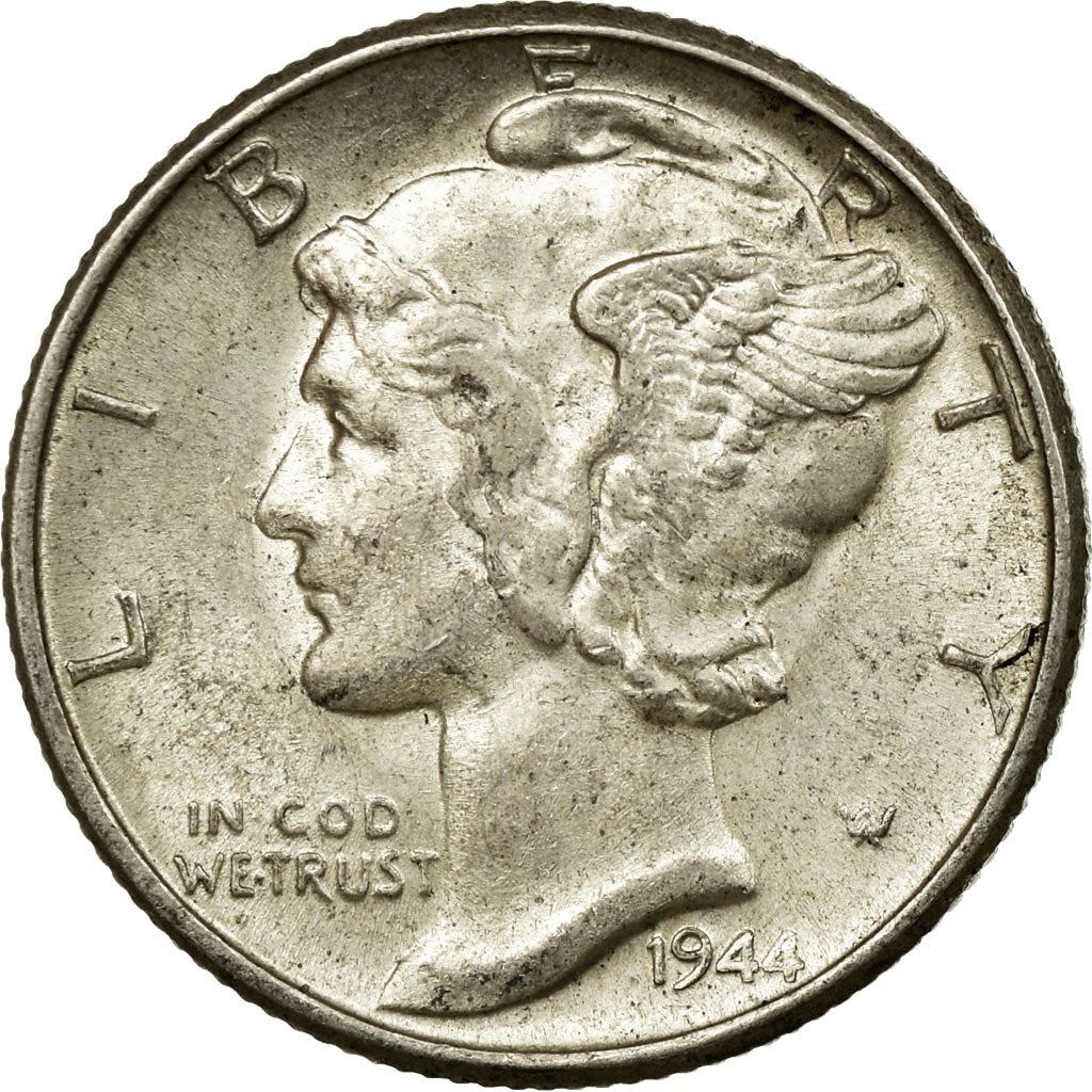 United States | 1 Dime Coin | Lady Liberty | Phrygian cap | KM140 | 1916 - 1945