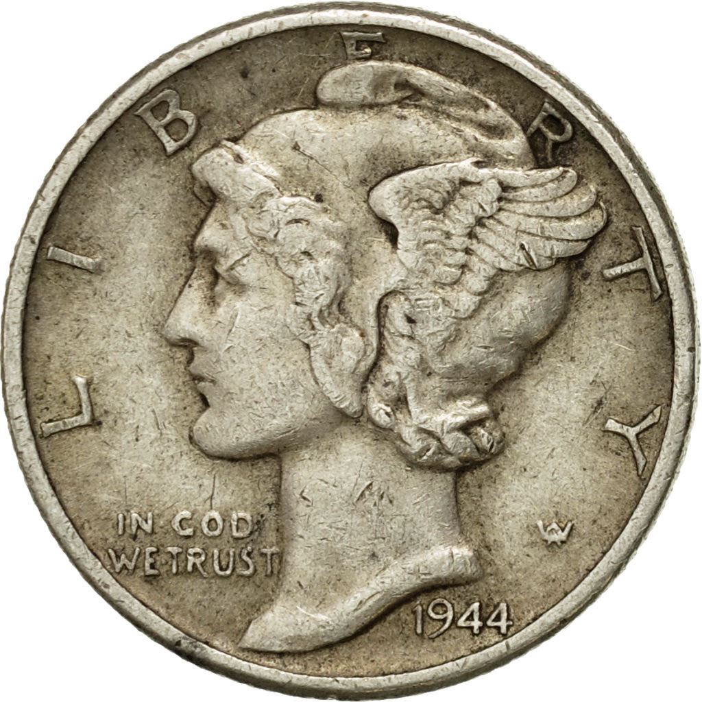 United States | 1 Dime Coin | Lady Liberty | Phrygian cap | KM140 | 1916 - 1945