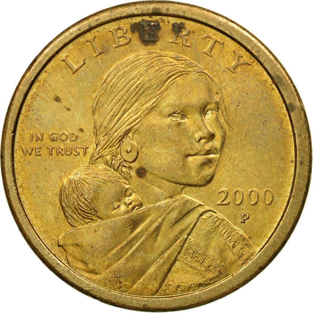 United States | 1 Dollar Coin | Sacagawea | Jean Baptiste Charbonneau | Eagle | KM310 | 2000 - 2008