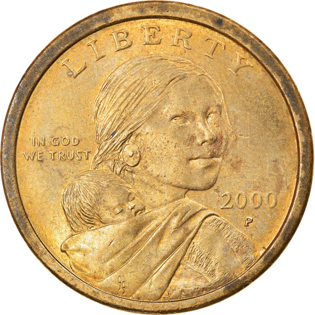 United States | 1 Dollar Coin | Sacagawea | Jean Baptiste Charbonneau | Eagle | KM310 | 2000 - 2008