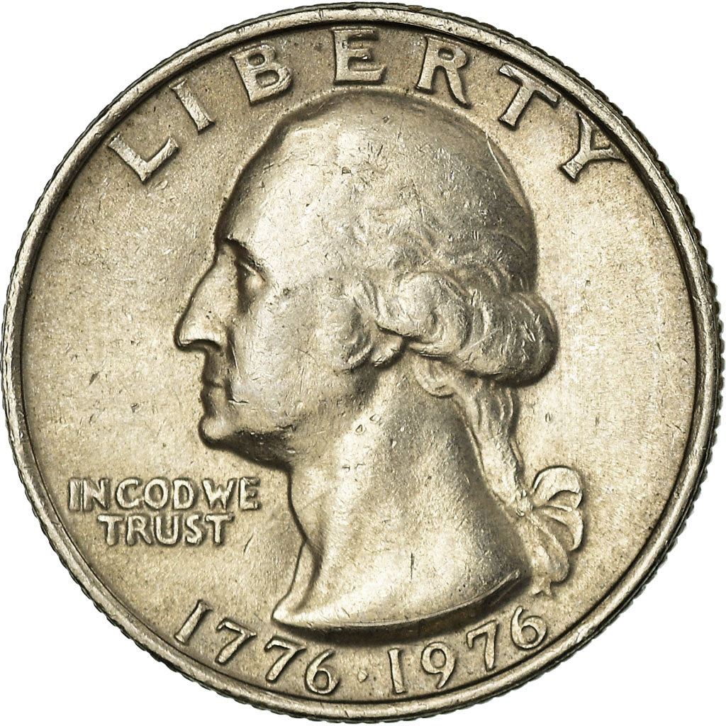 United States | 1/4 Dollar Coin | George Washington | Drummer | Torch | KM204 | 1976