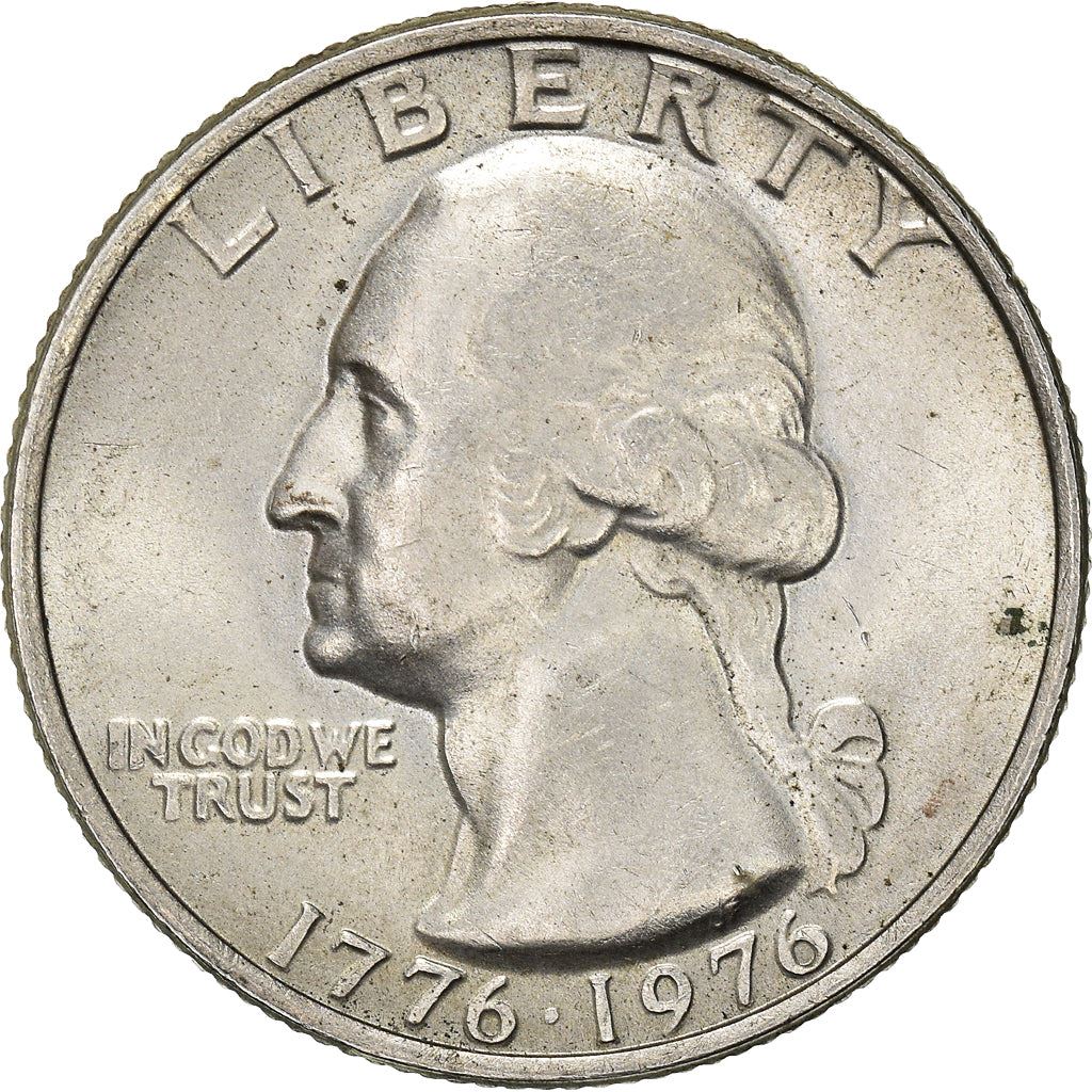 United States | 1/4 Dollar Coin | George Washington | Drummer | Torch | KM204 | 1976