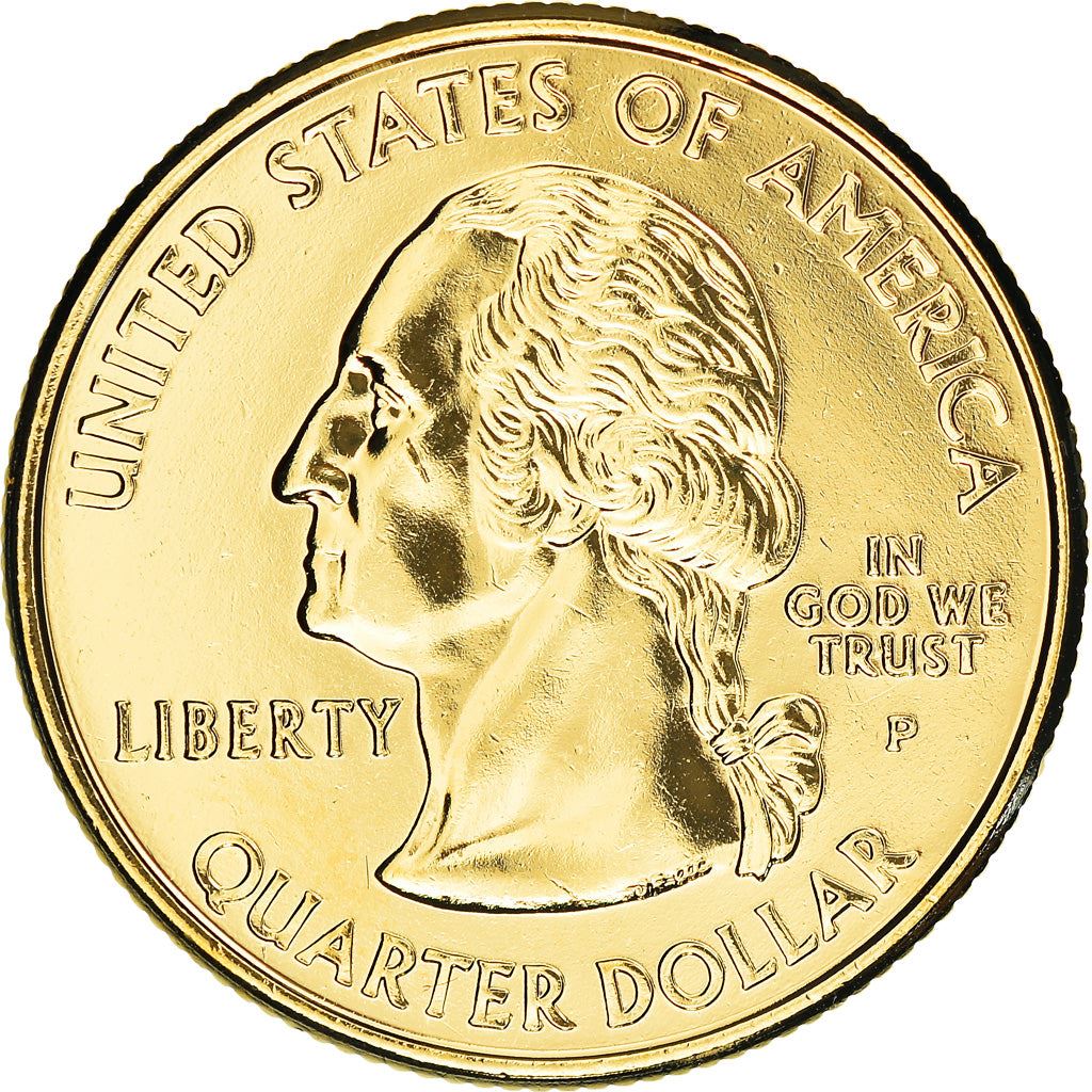 United States | 1/4 Dollar Coin | George Washington | Old Man of The Mountain | KM308 | 2000