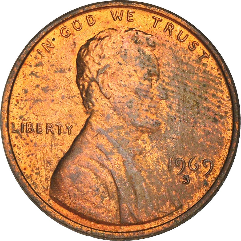 United States | American 1 Cent Coin | Abraham Lincoln | KM201 | 1959 - 1982