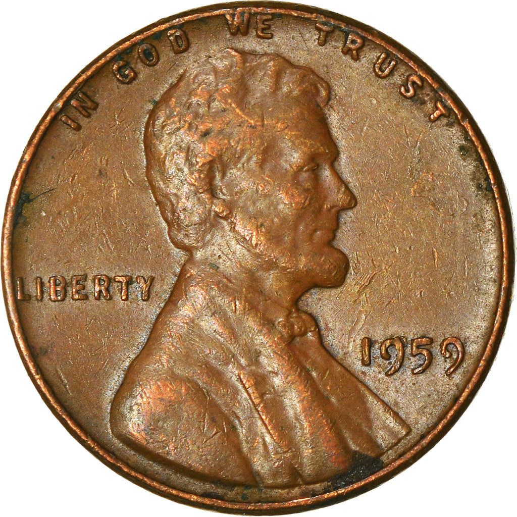 United States | American 1 Cent Coin | Abraham Lincoln | KM201 | 1959 - 1982